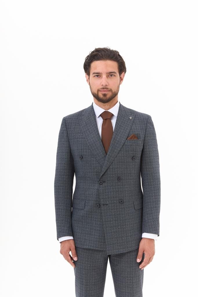 Костюм MAZALTOVMAN 2-ка премиум Серый в клетку