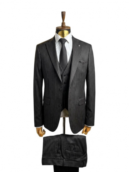 Костюм MAZALTOVMAN 3-ка Черный в полоску