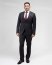 Черный костюм 3-ка фактурный