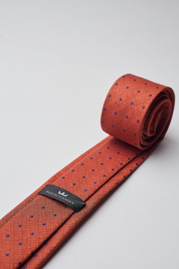 Мужской галстук Оранжевый с вкраплениями