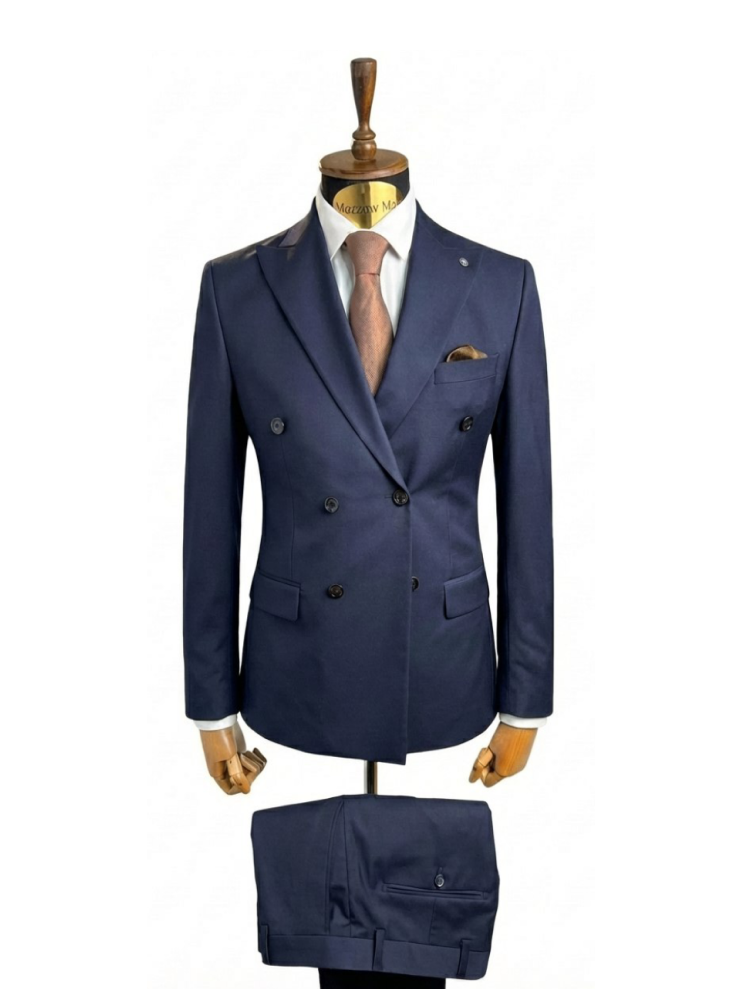 Костюм MAZALTOVMAN 2-ка Двубортный премиум Синий